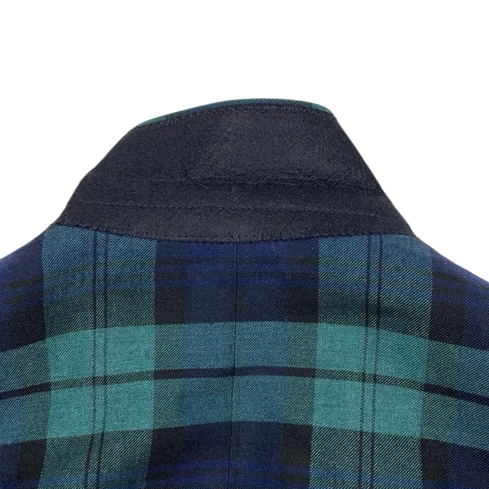 J Crew Thompson University Blazer Wool Blue Green Plaid Men's 36 NWT - Picture 9 of 15